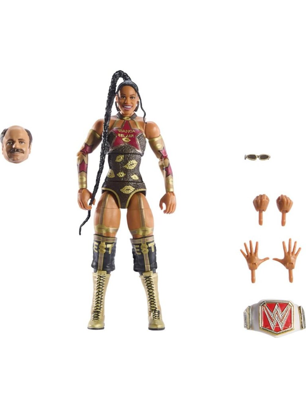 Premium WWE Elite Collection Action Figure Set with Accessories & Build-A-Figure